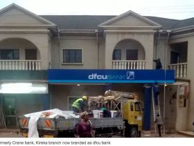 A former Crane bank that is now branded DFCU